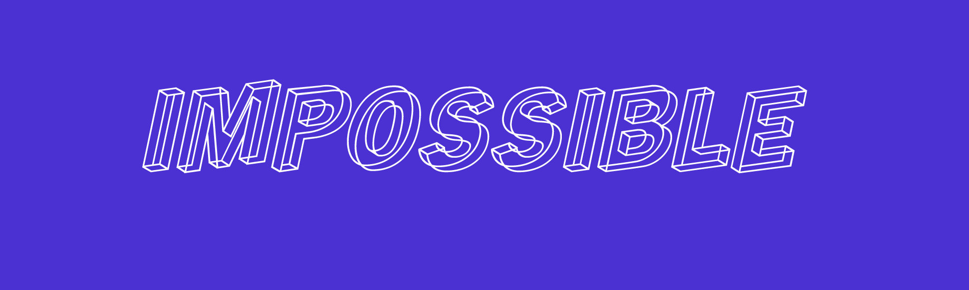 Impossible font SVG Header