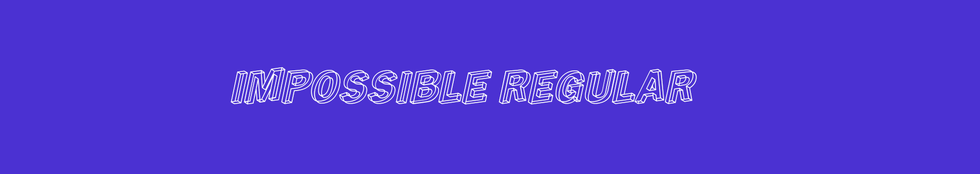 Impossible font SVG Header